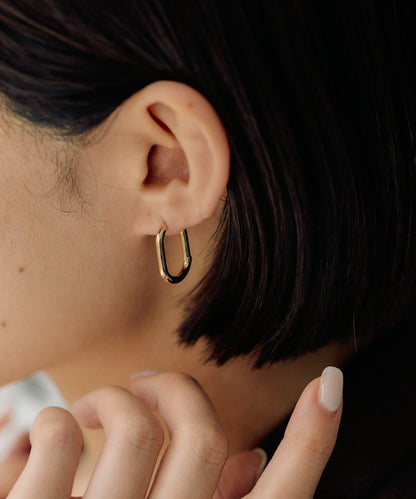 黑色多樣款圓環耳環