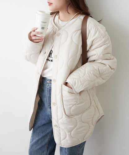 人氣系列！輕盈保暖滾邊絎縫夾克