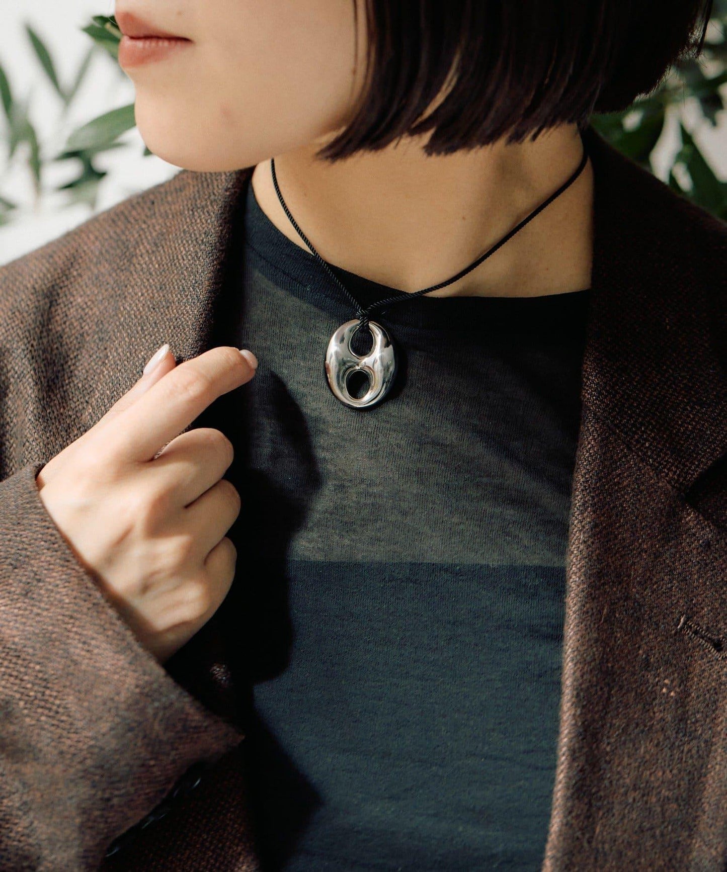 金屬過敏適用/不鏽鋼 立體吊墜項鍊