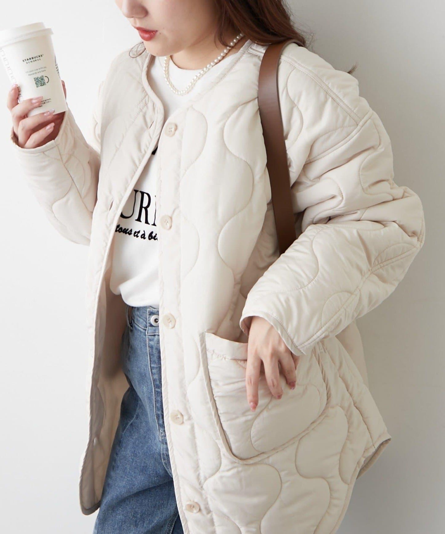 人氣系列！輕盈保暖滾邊絎縫夾克