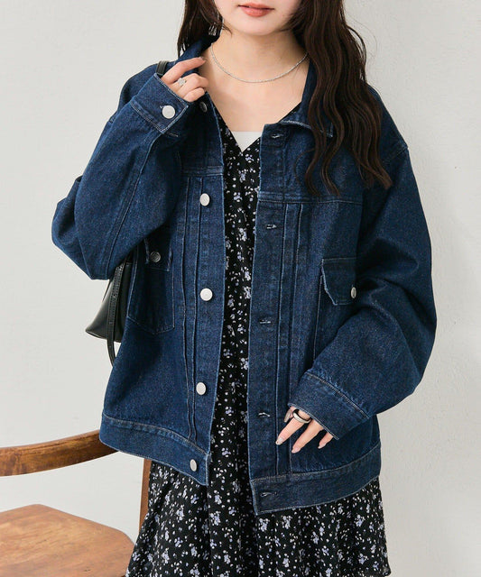 寬鬆牛仔夾克