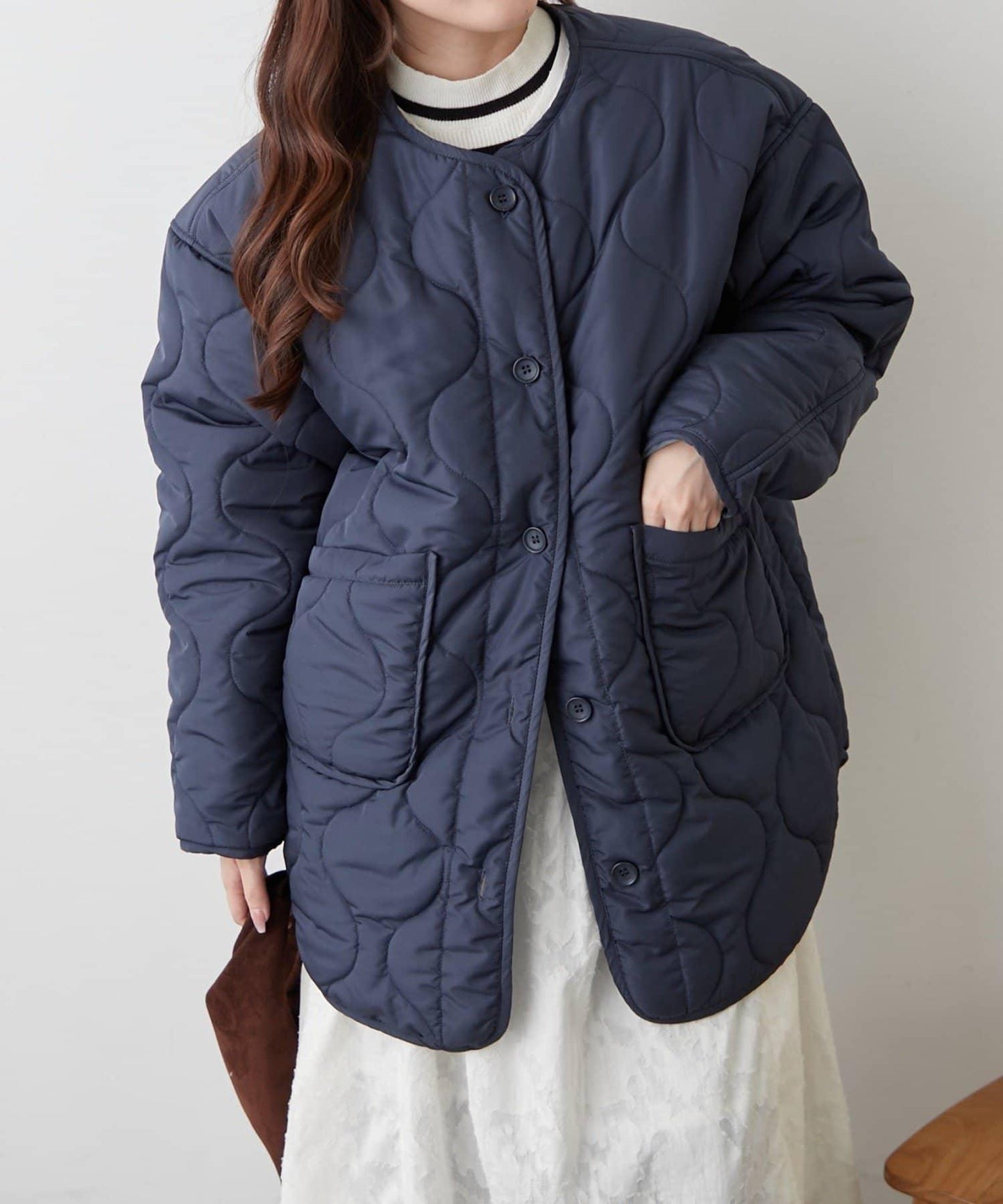 人氣系列！輕盈保暖滾邊絎縫夾克