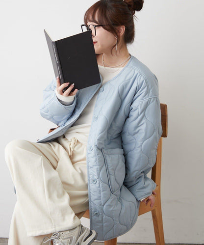 人氣系列！輕盈保暖滾邊絎縫夾克