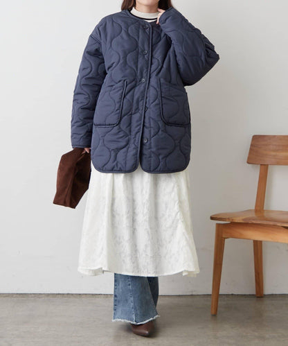 人氣系列！輕盈保暖滾邊絎縫夾克