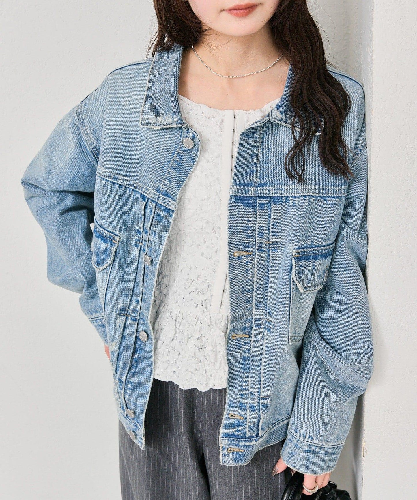 寬鬆牛仔夾克