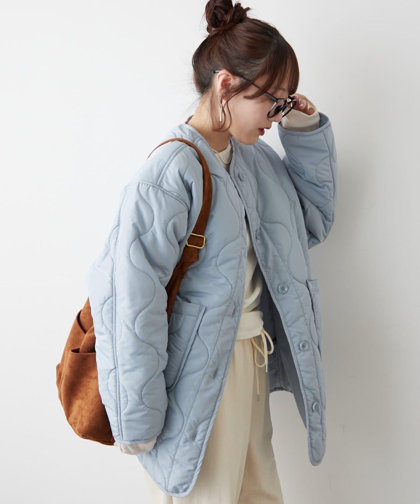 人氣系列！輕盈保暖滾邊絎縫夾克