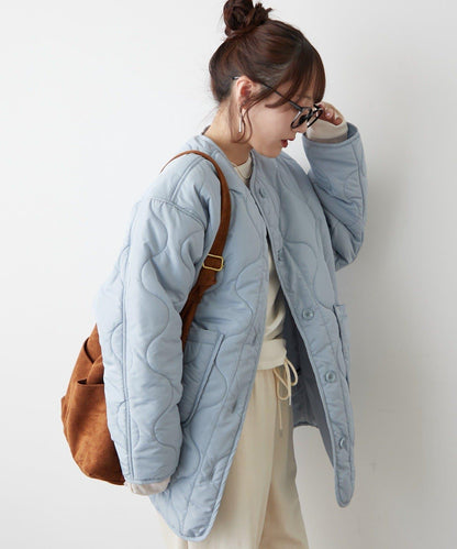 人氣系列！輕盈保暖滾邊絎縫夾克