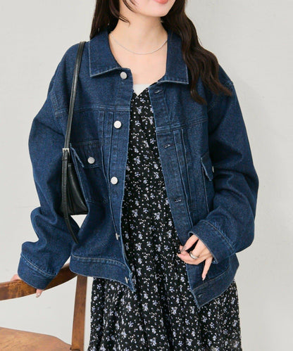 寬鬆牛仔夾克
