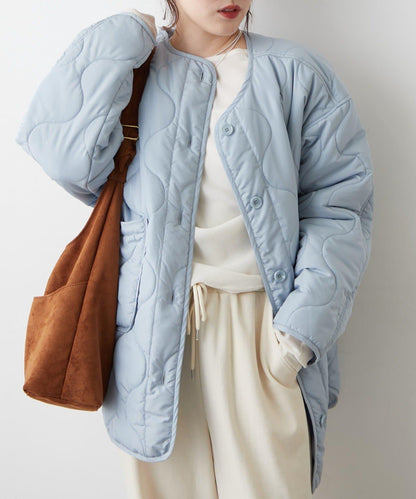 人氣系列！輕盈保暖滾邊絎縫夾克