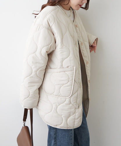 人氣系列！輕盈保暖滾邊絎縫夾克