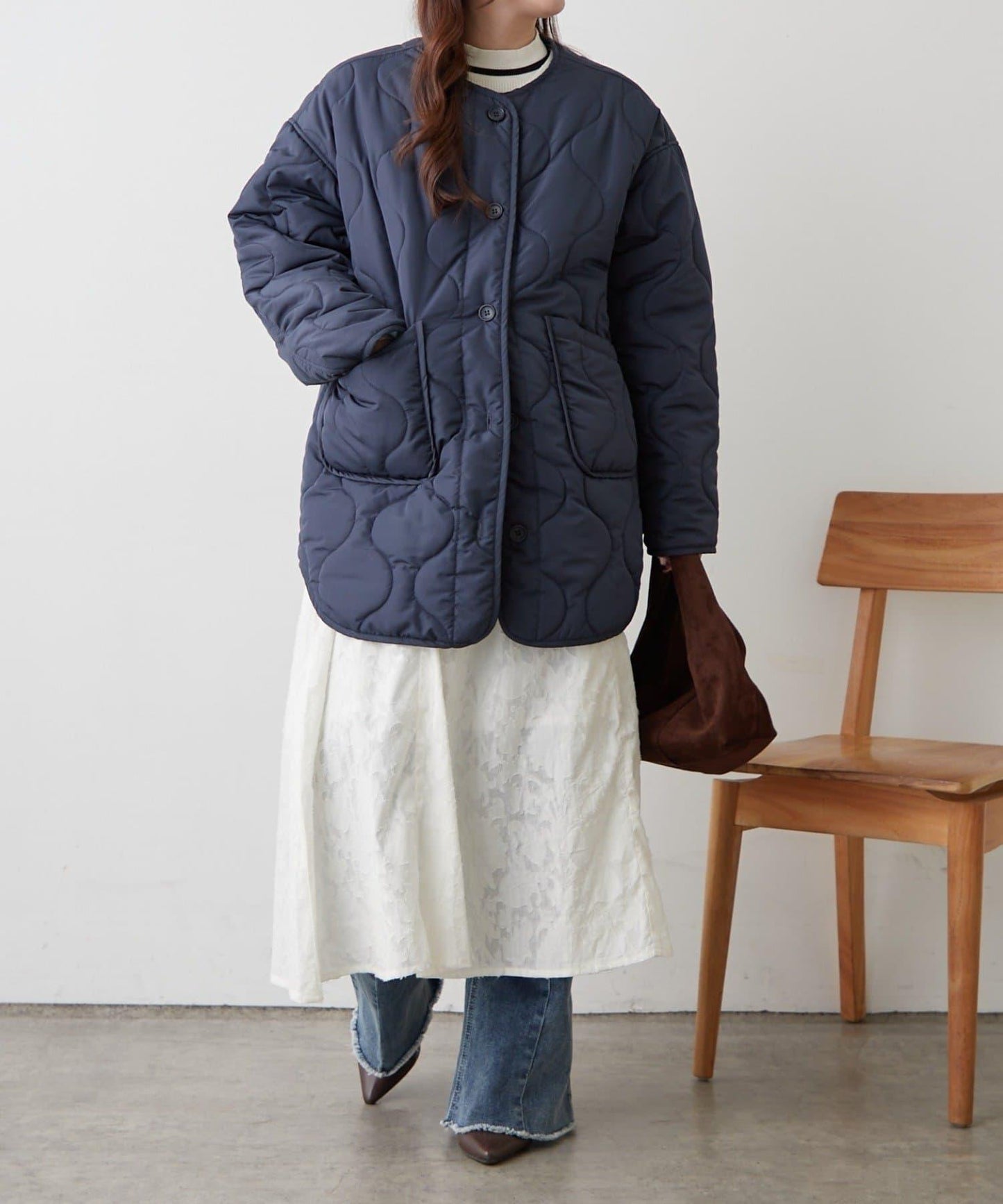 人氣系列！輕盈保暖滾邊絎縫夾克