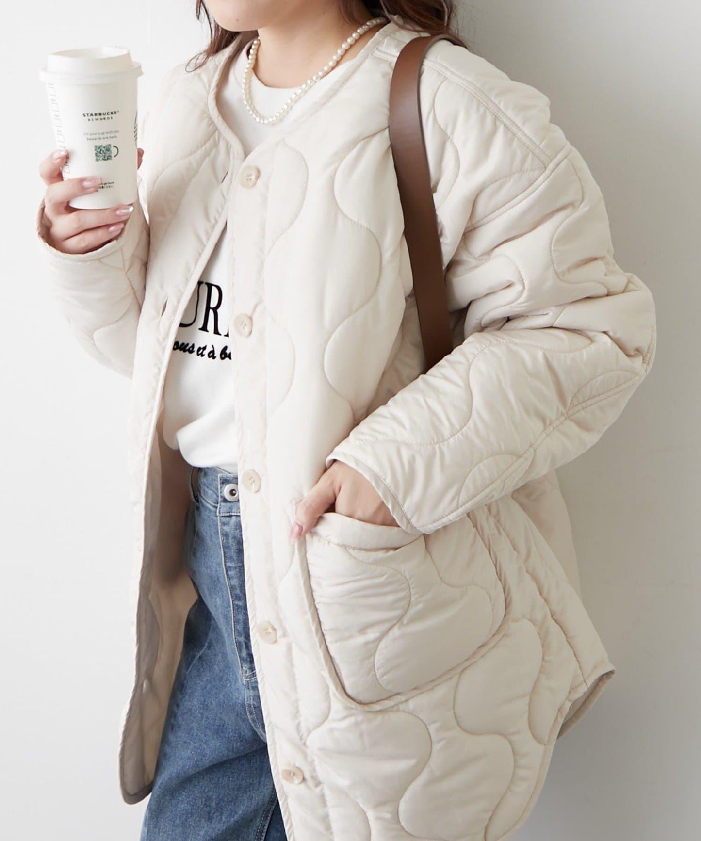 人氣系列！輕盈保暖滾邊絎縫夾克