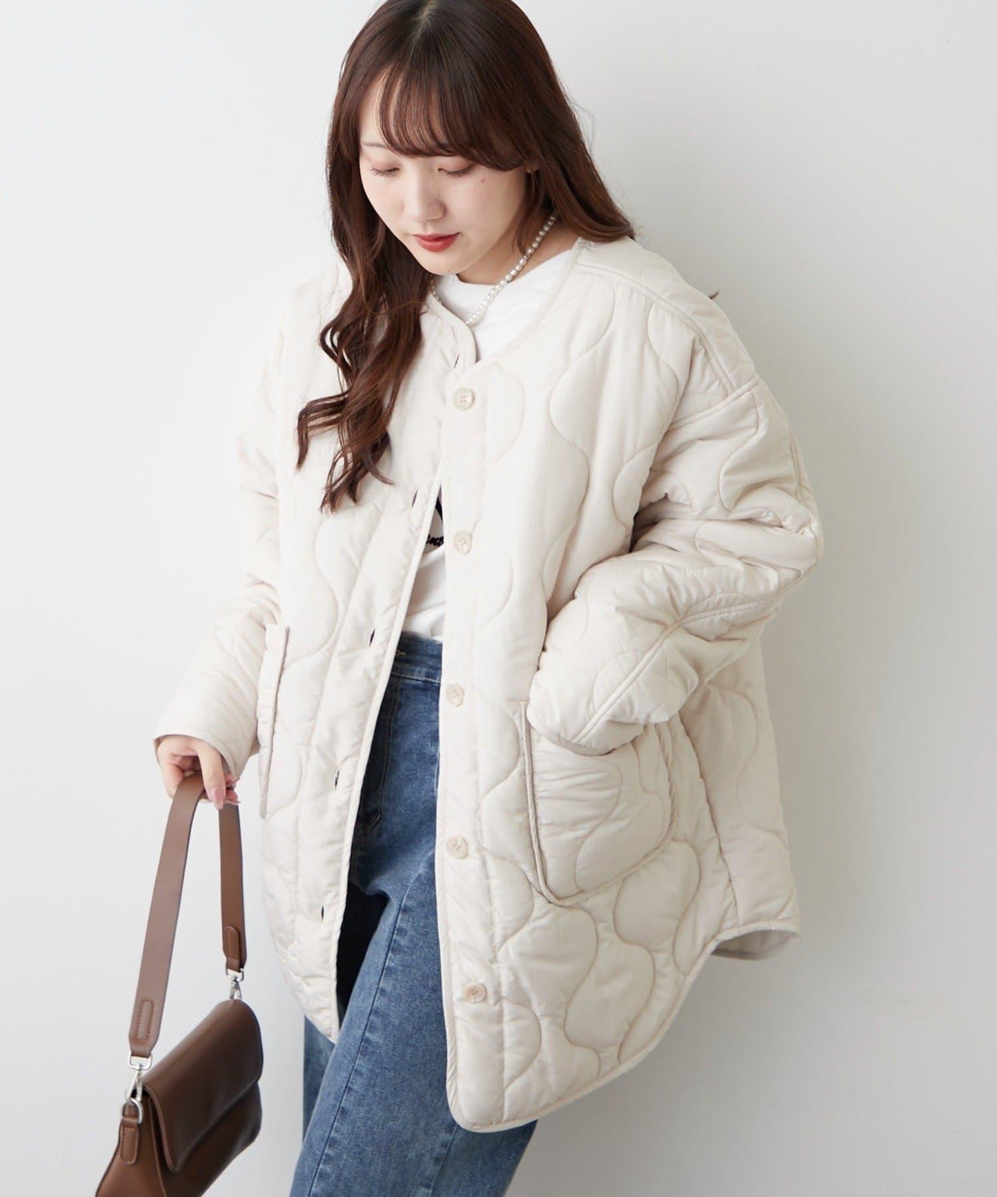 人氣系列！輕盈保暖滾邊絎縫夾克