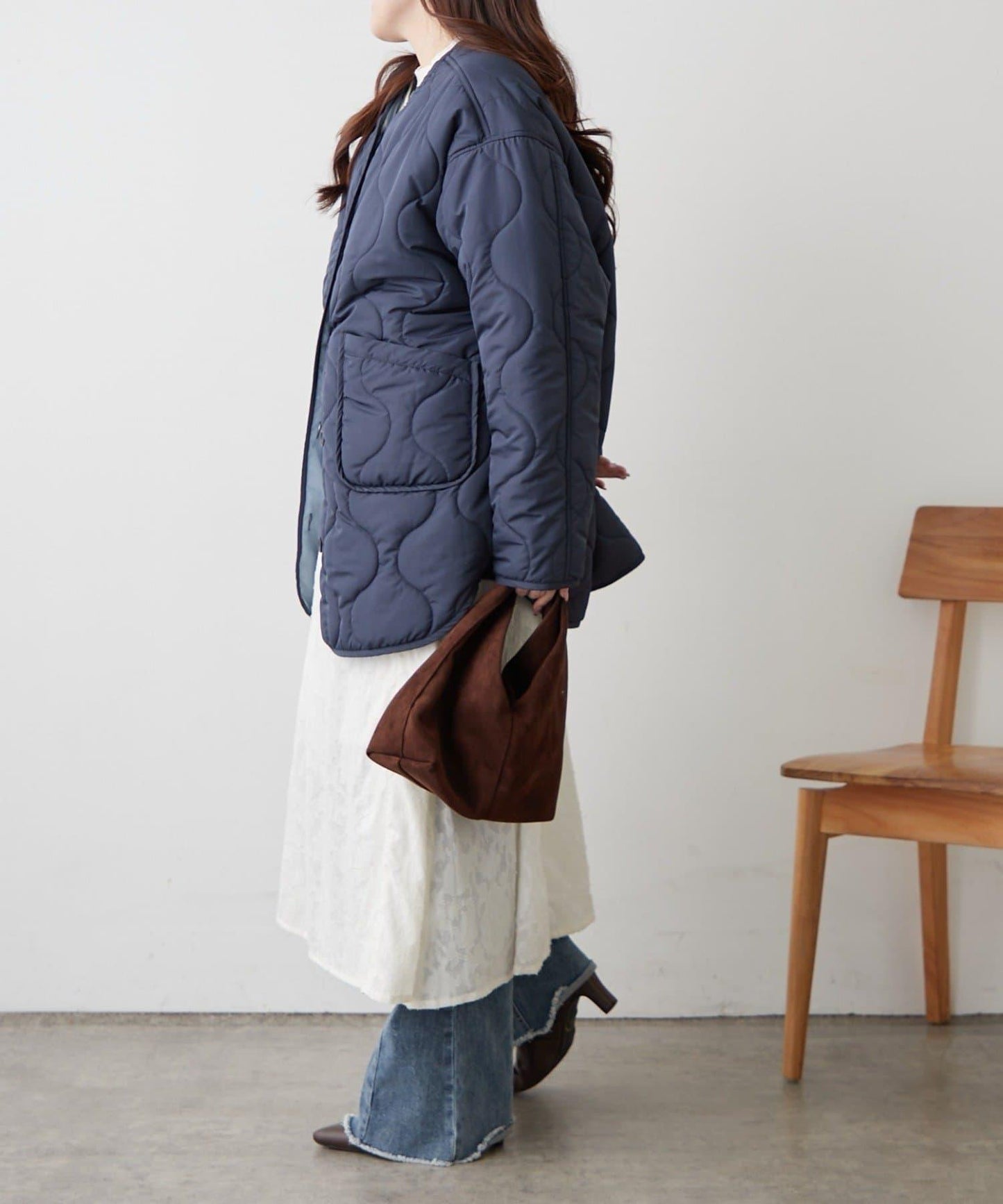 人氣系列！輕盈保暖滾邊絎縫夾克