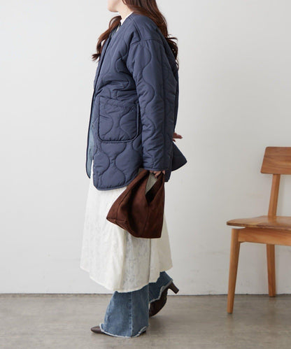 人氣系列！輕盈保暖滾邊絎縫夾克