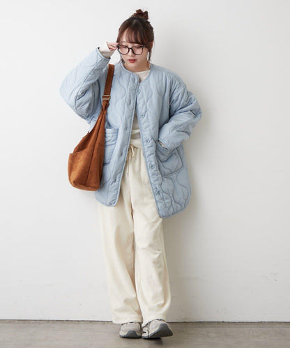 人氣系列！輕盈保暖滾邊絎縫夾克