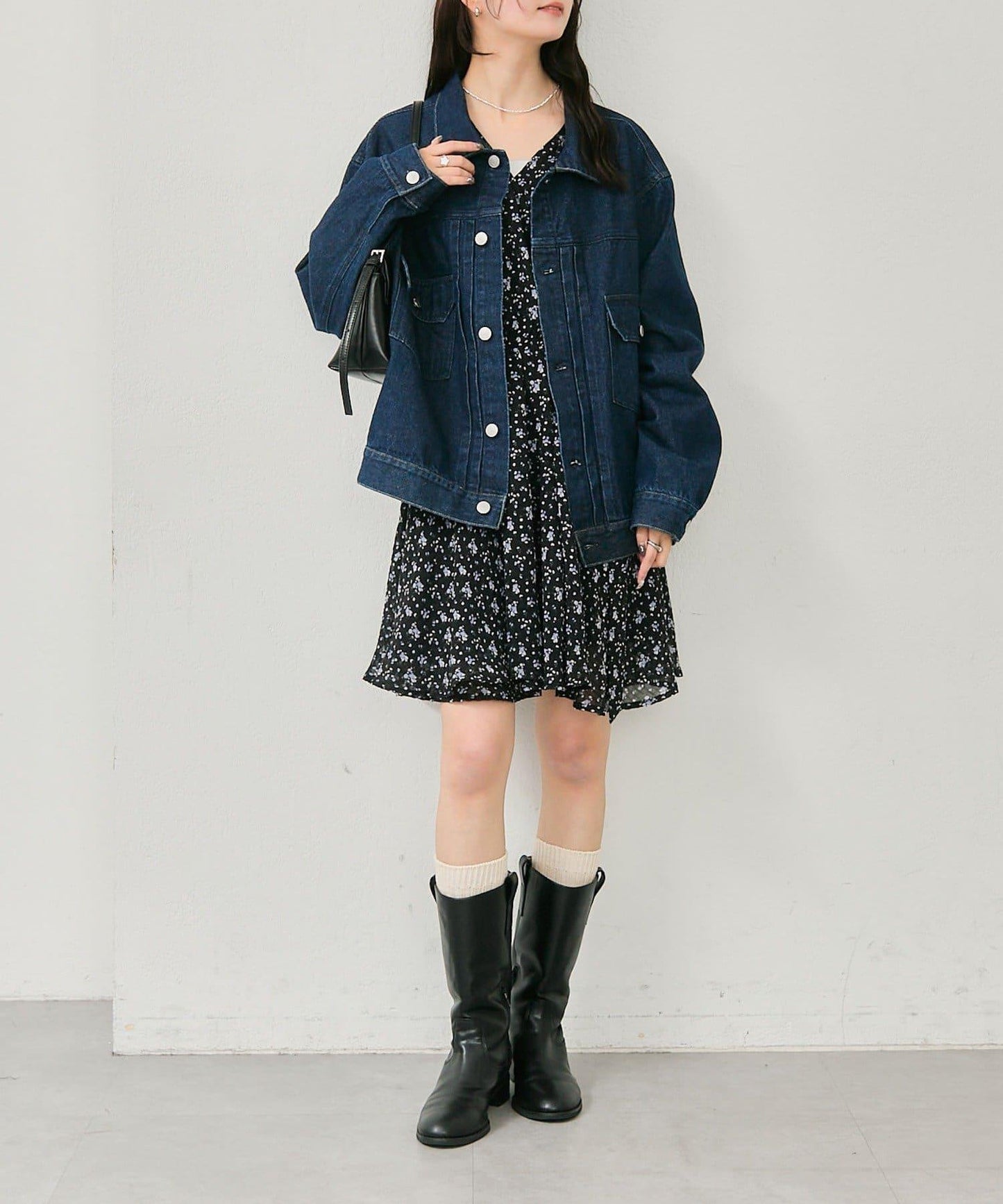 裹身花卉迷你連衣裙