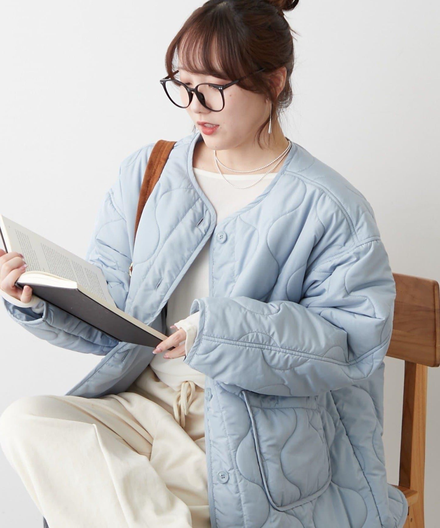 人氣系列！輕盈保暖滾邊絎縫夾克