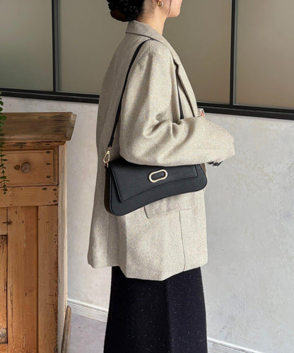 粗花呢西裝外套