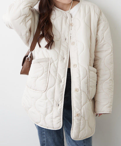 人氣系列！輕盈保暖滾邊絎縫夾克