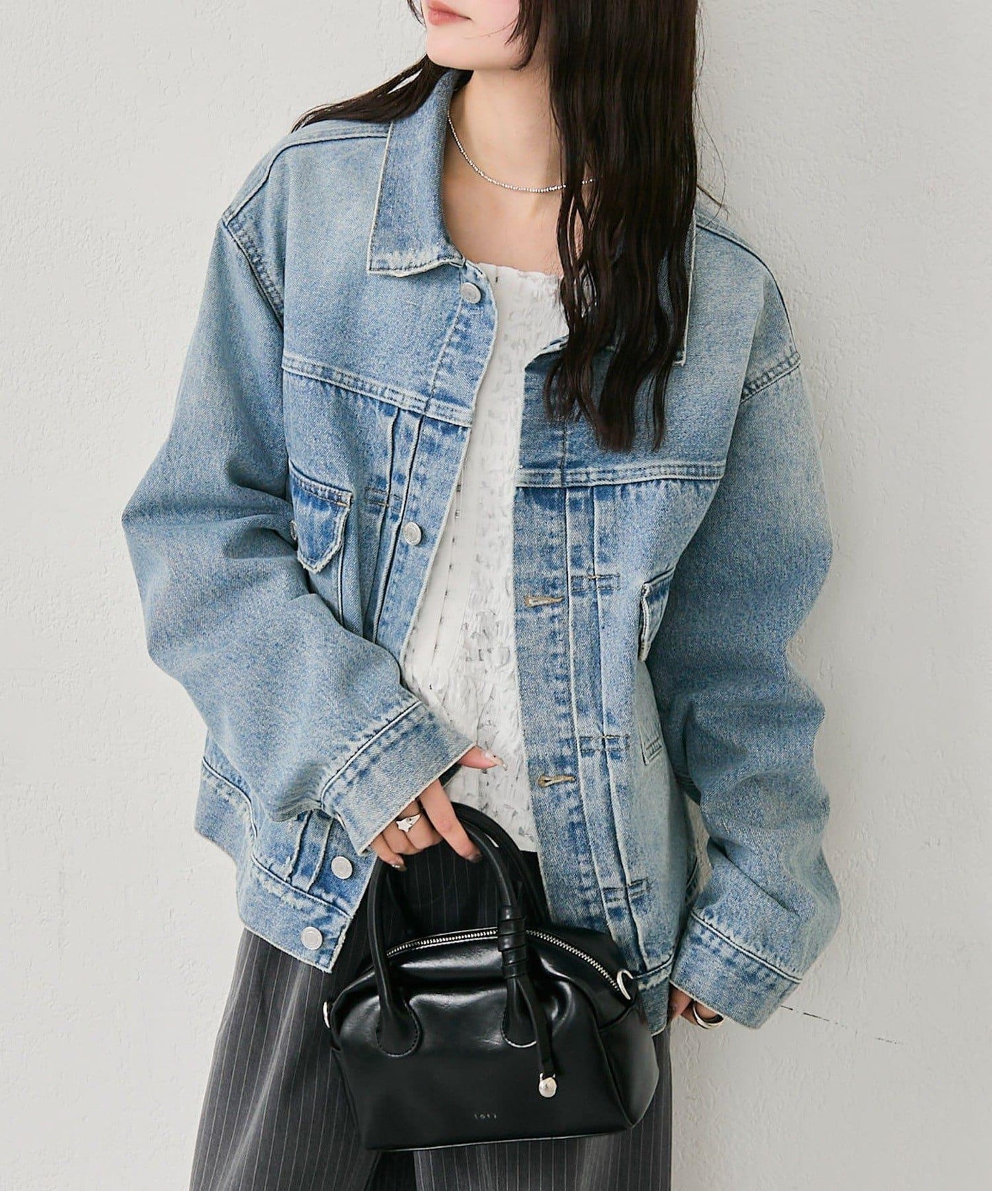 寬鬆牛仔夾克