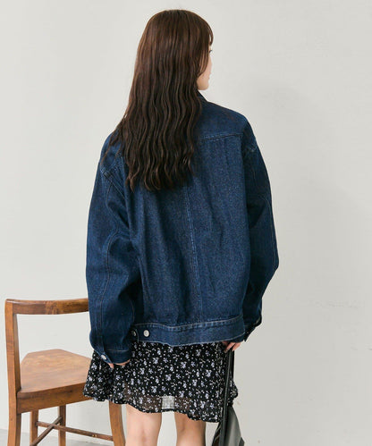 寬鬆牛仔夾克