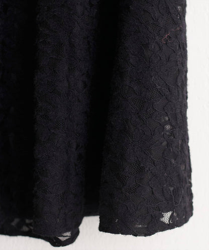 磨毛蕾絲半身裙