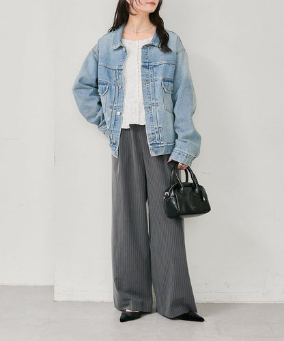 寬鬆牛仔夾克