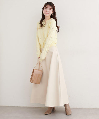 PBT花卉刺繡短款開衫