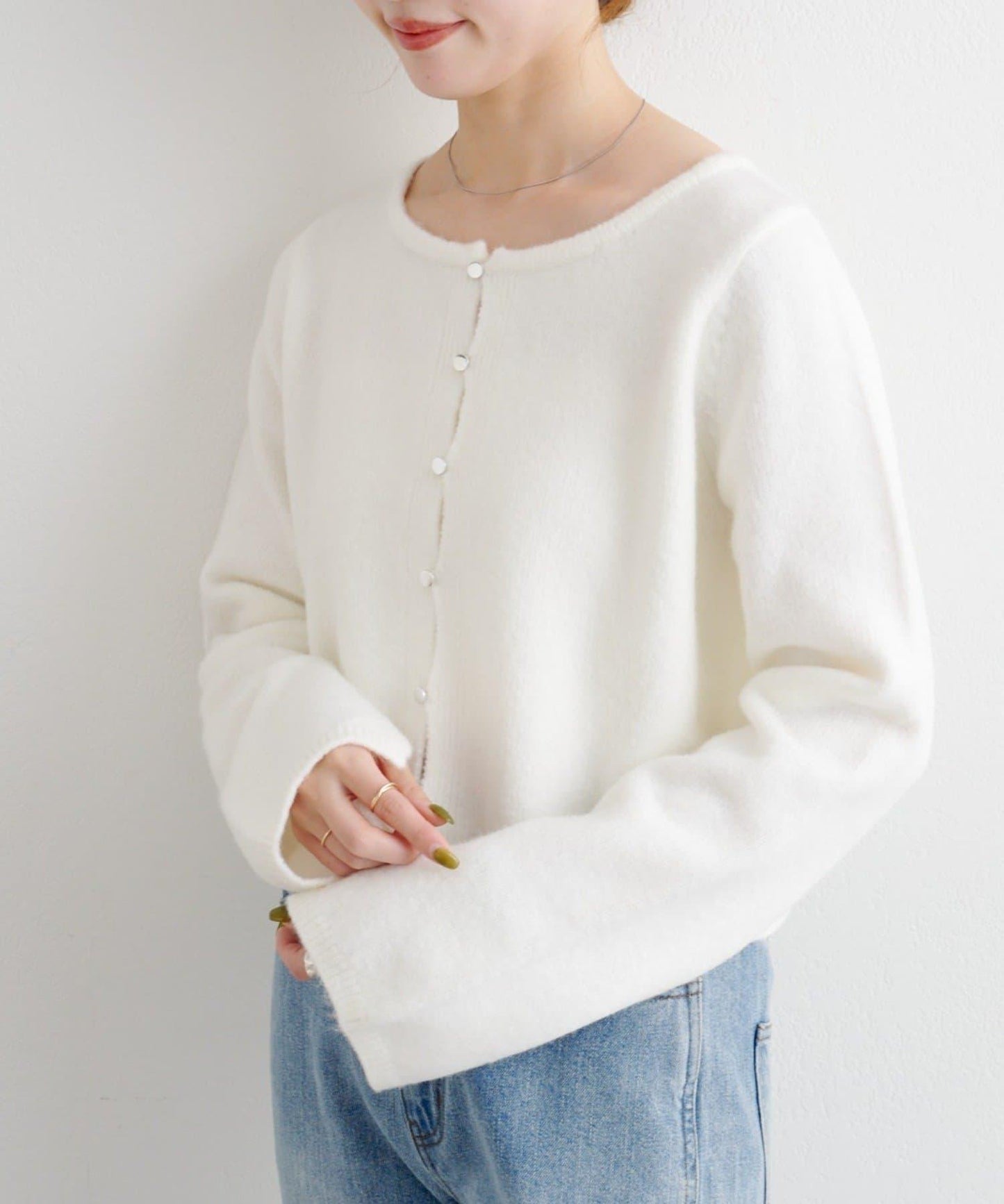 【4色可選】B 仿羊絨針織開衫