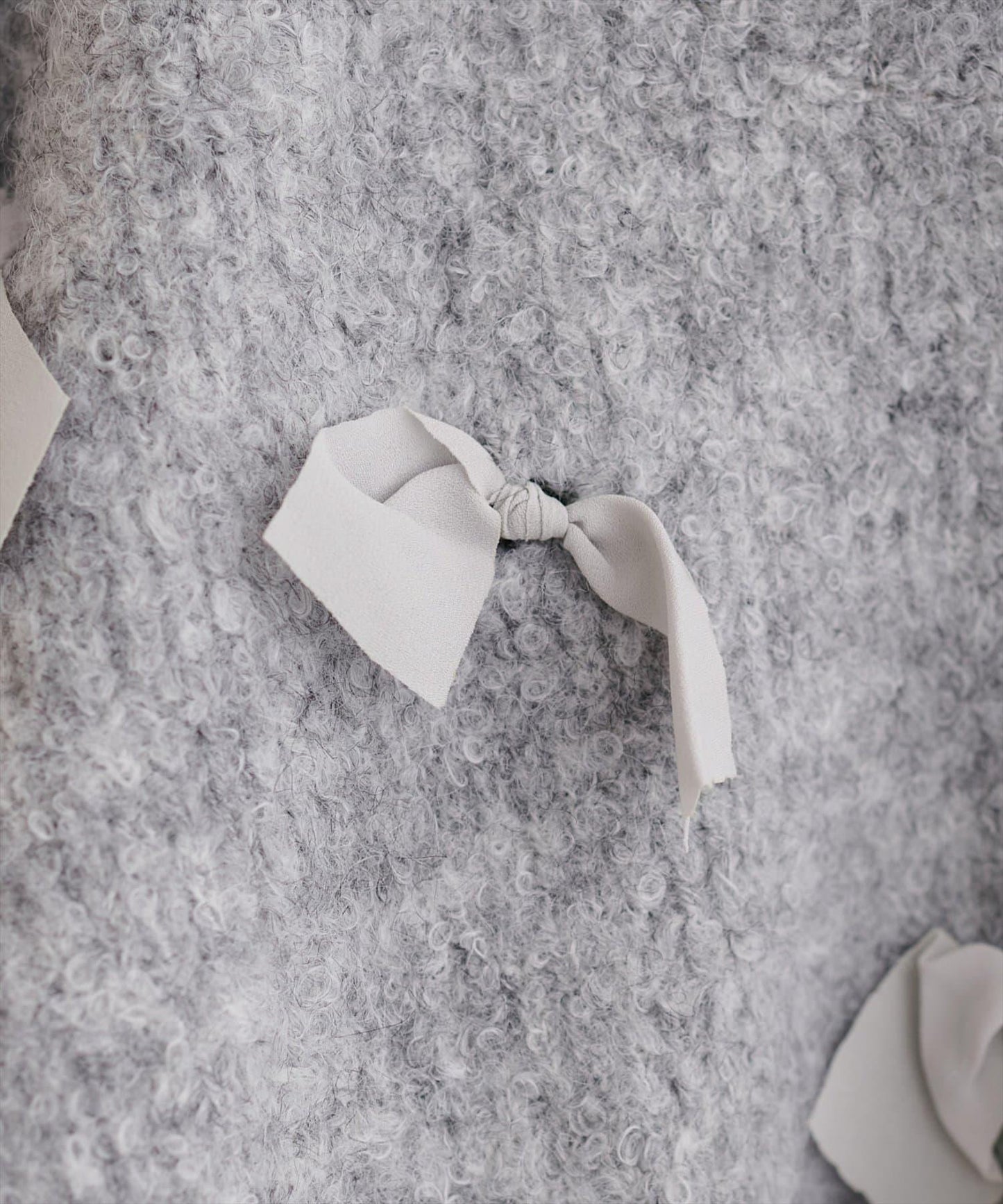 喬其紗蝴蝶結針織衫