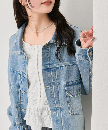 寬鬆牛仔夾克