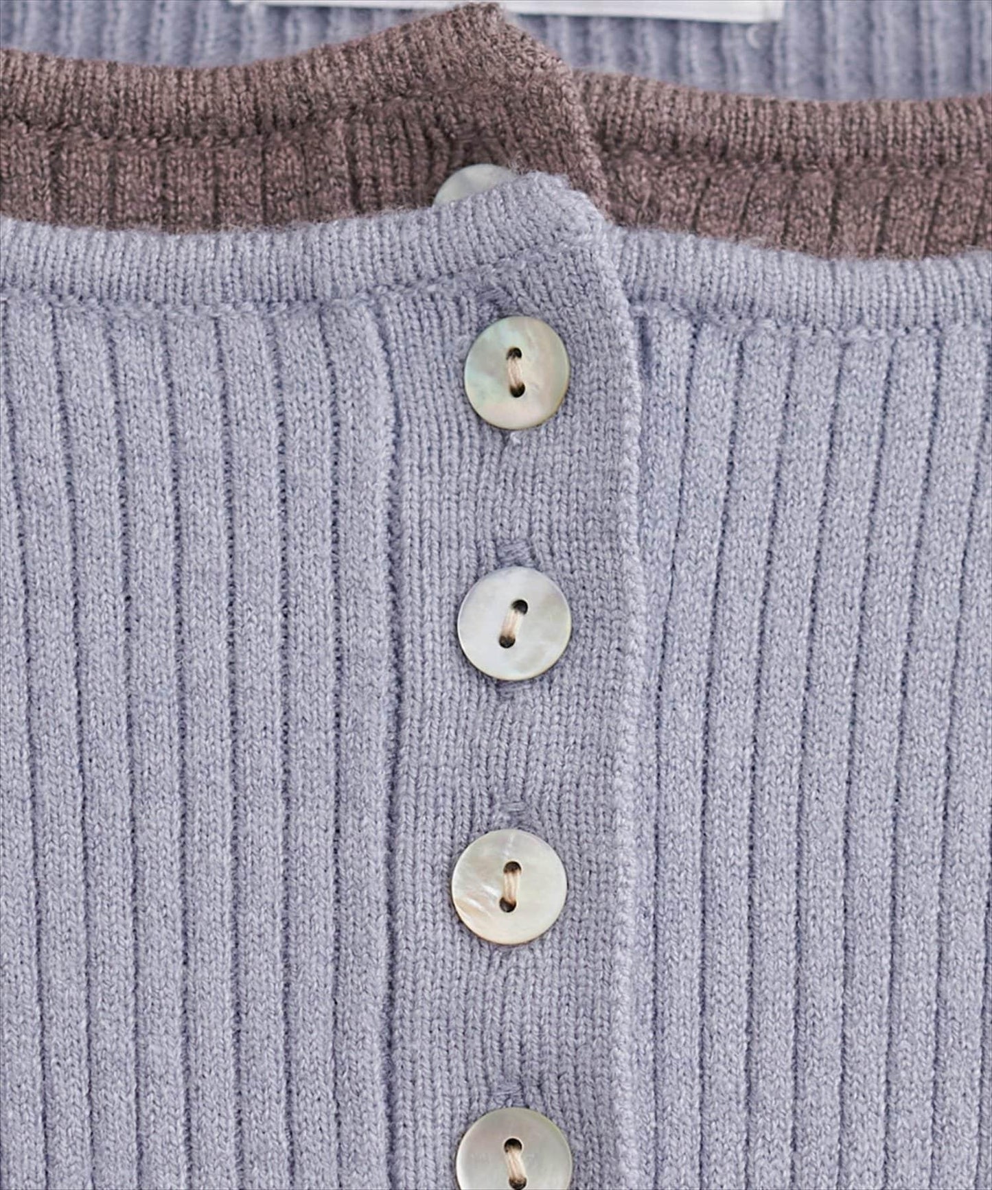 拼接針織套頭衫