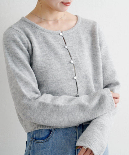 【4色可選】B 仿羊絨針織開衫