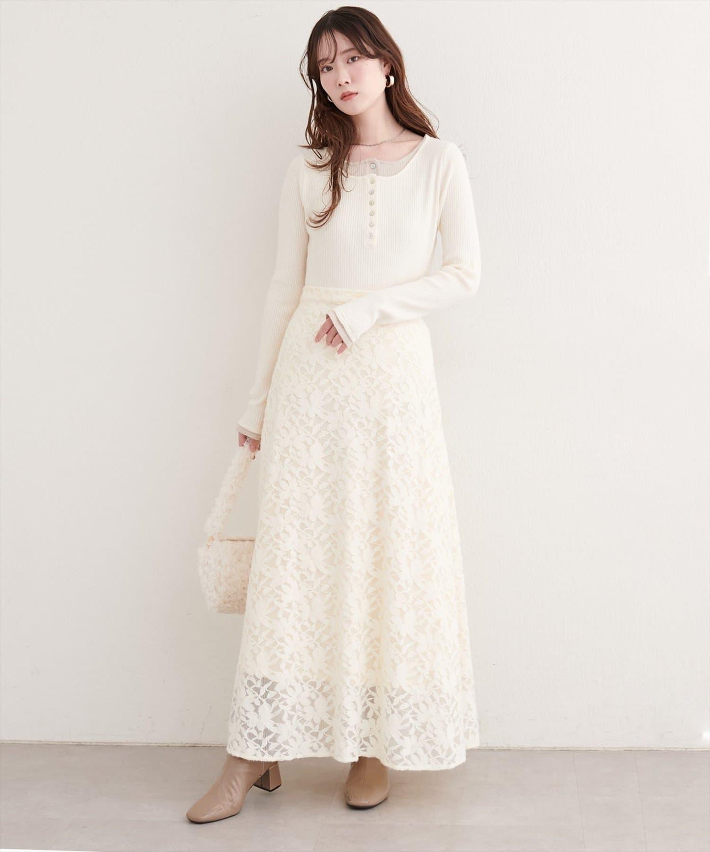 拼接針織套頭衫