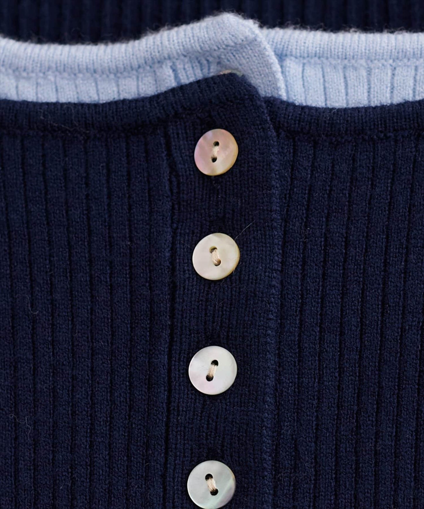 拼接針織套頭衫