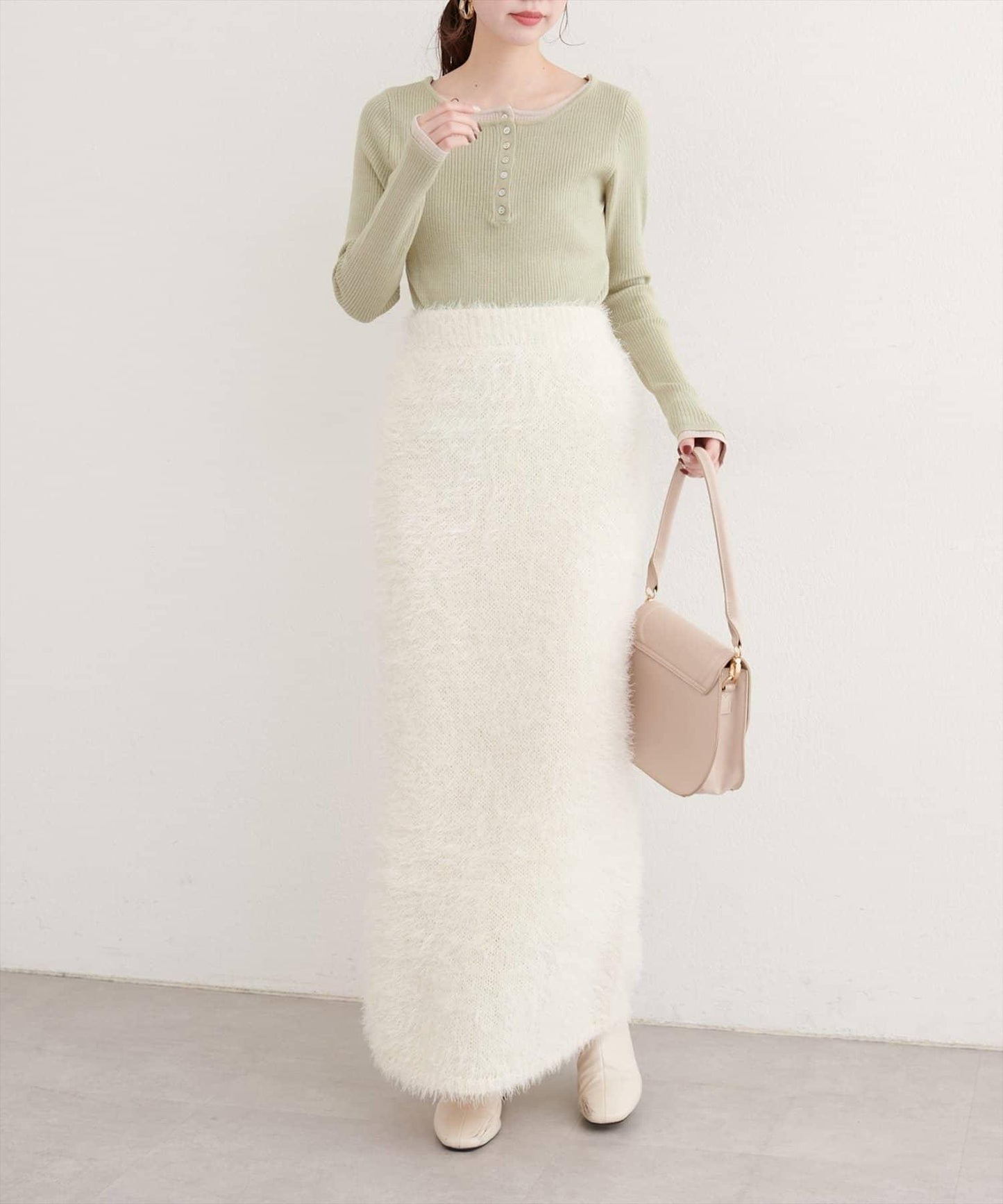 拼接針織套頭衫