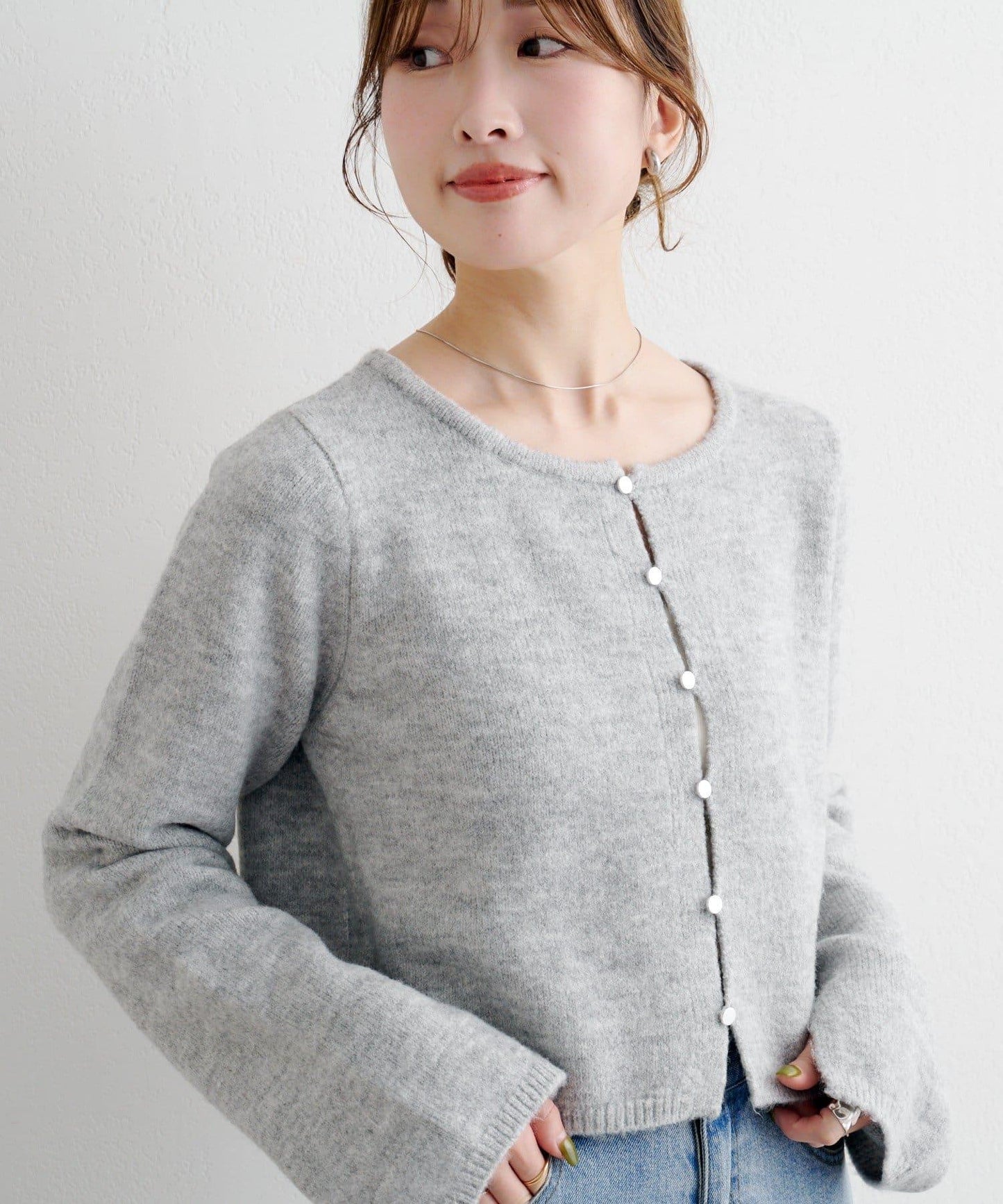 【4色可選】B 仿羊絨針織開衫