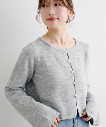 【4色可選】B 仿羊絨針織開衫