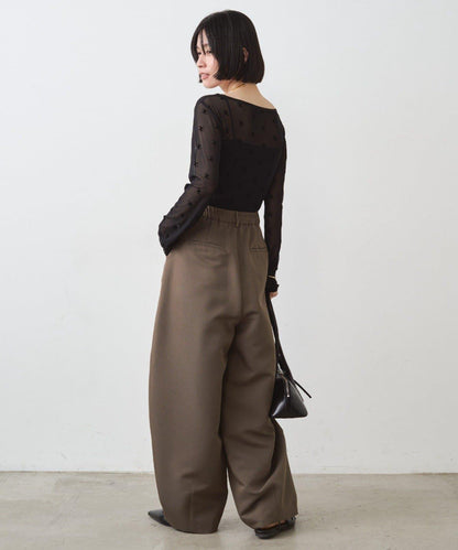 滿印透視套頭衫