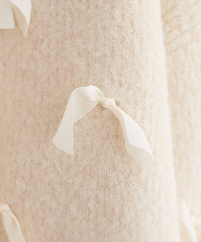 喬其紗蝴蝶結針織衫