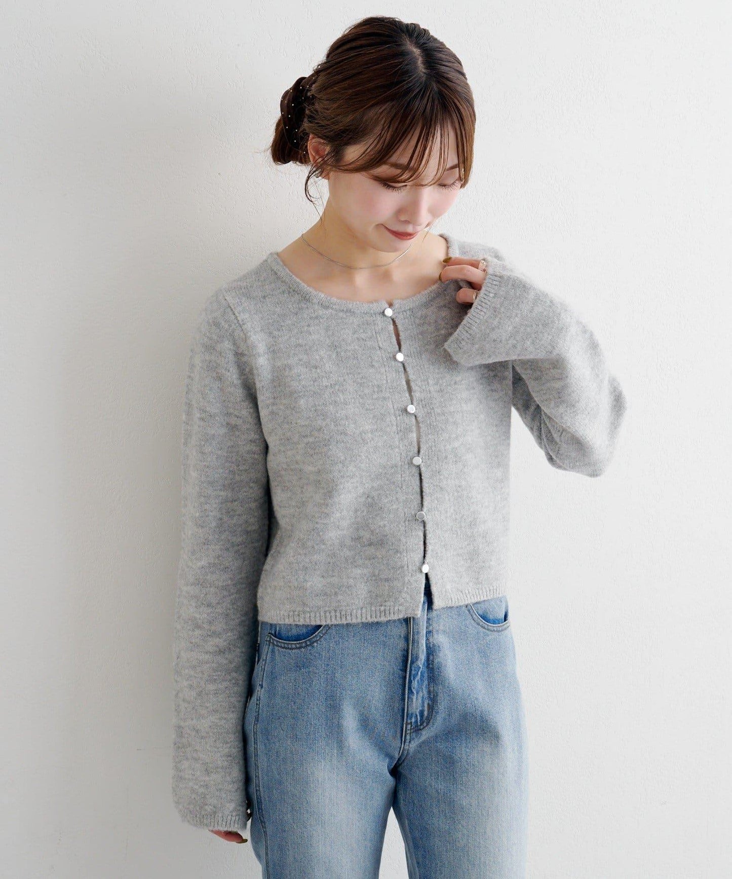 【4色可選】B 仿羊絨針織開衫