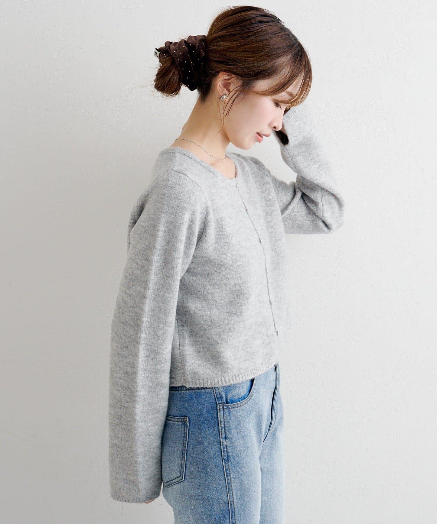 【4色可選】B 仿羊絨針織開衫