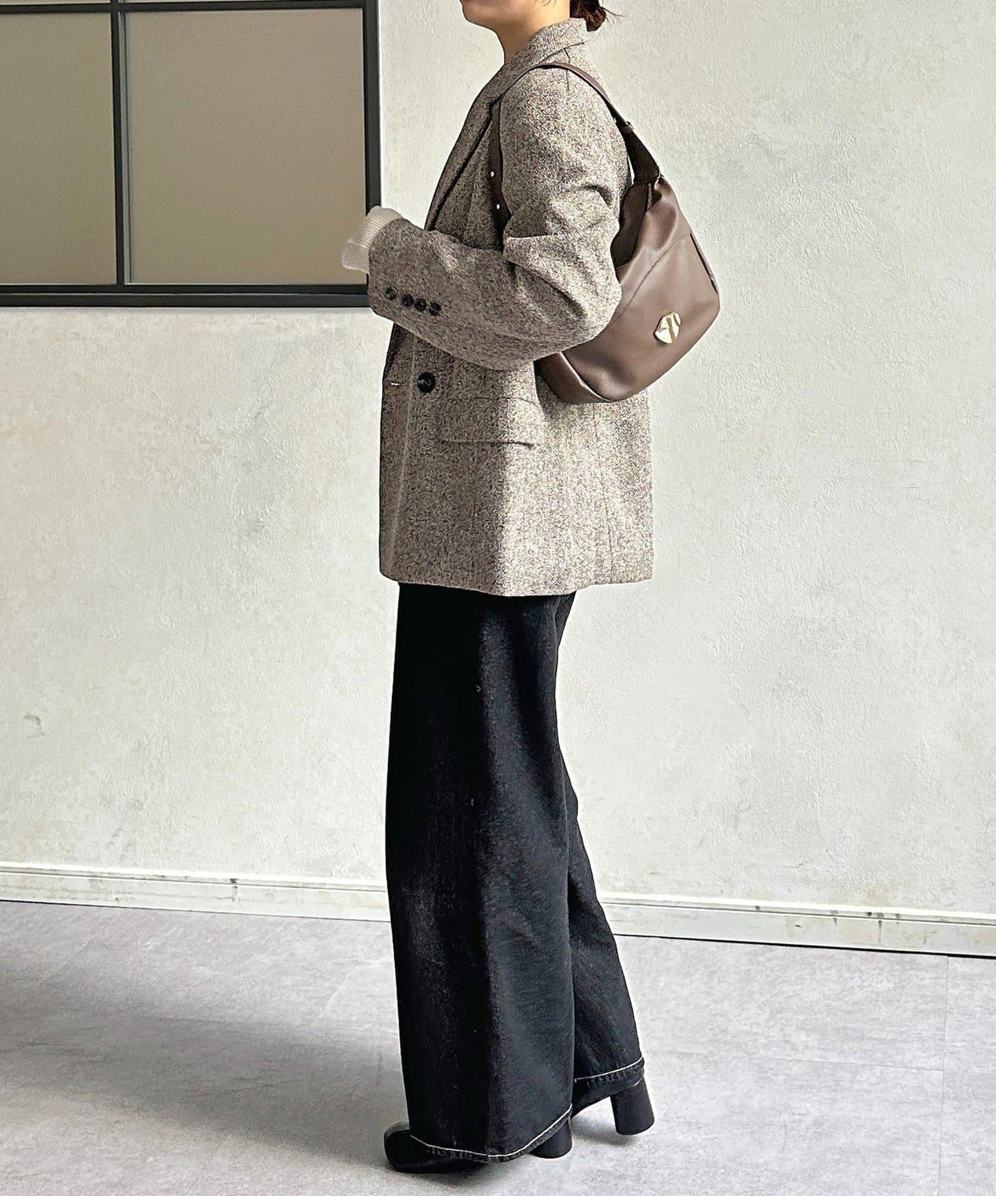 粗花呢西裝外套