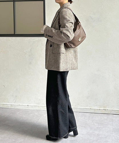 粗花呢西裝外套