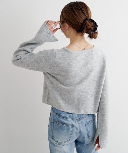 【4色可選】B 仿羊絨針織開衫