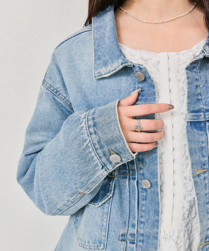 寬鬆牛仔夾克
