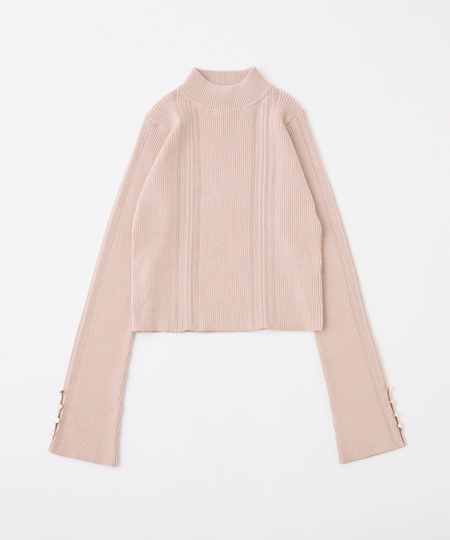 鏤空高領針織衫