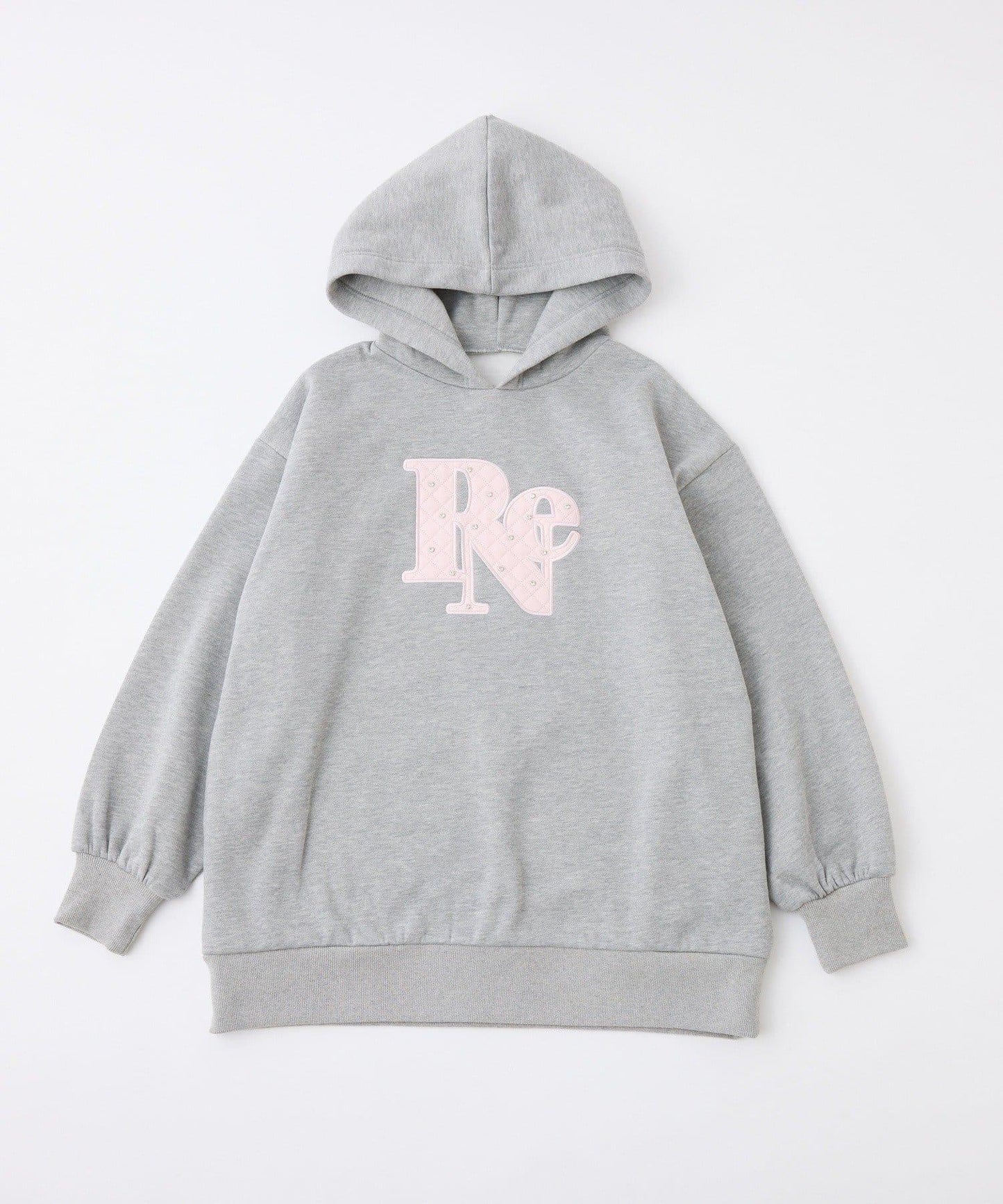 絎縫Logo寬鬆連帽衛衣