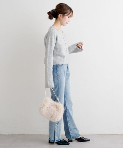 【4色可選】B 仿羊絨針織開衫